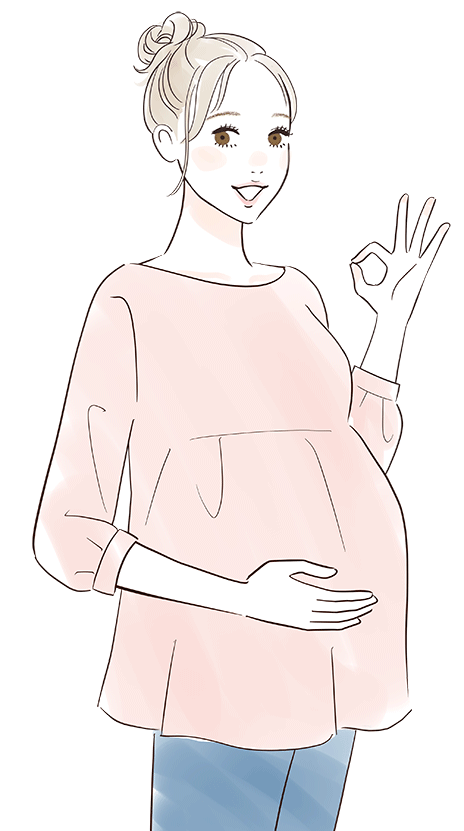 妊婦さんのイラスト